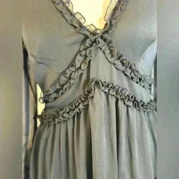 NWT - Ella Ruffle Mini Dress - Black (Size M) - Picture 5 of 11